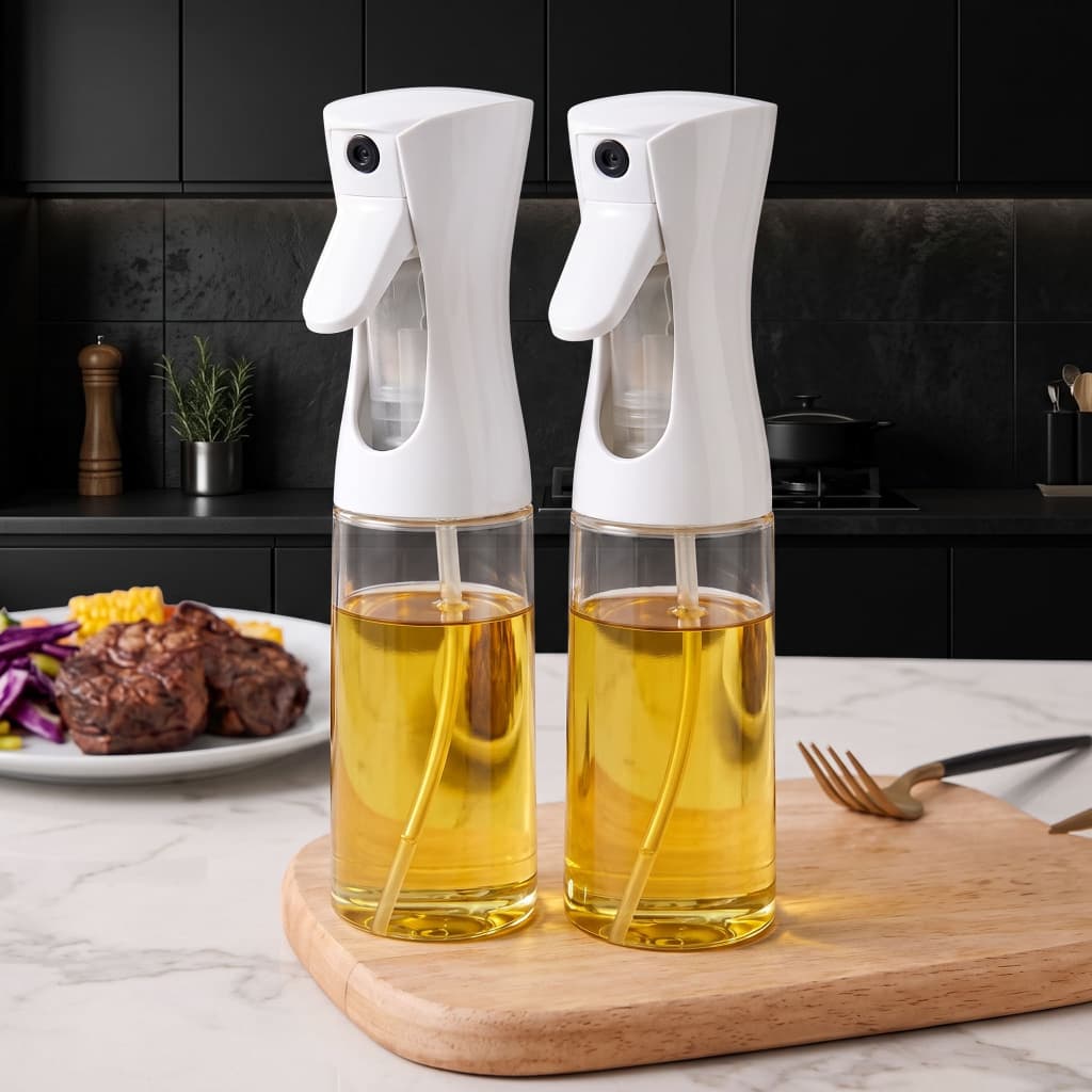 Kit 2 Spray Borrifador de Azeite 220ML Vinagre Culinário Pulverizador Galheteiro Óleo ENVIO IMEDIATO