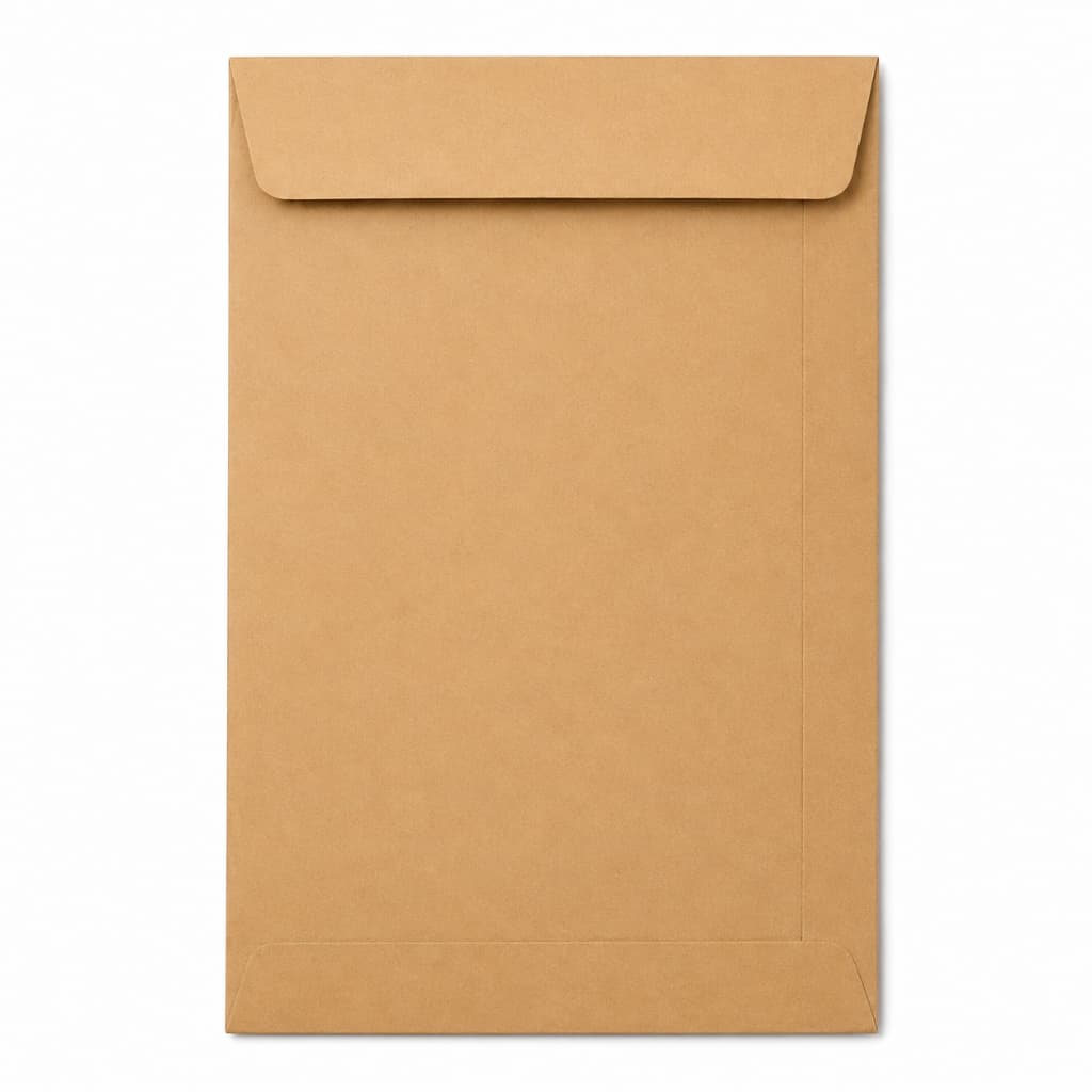 Caixa Envelopes Papel Pardo Pacote 250 Unidades 176x250mm Resistente Seguro
