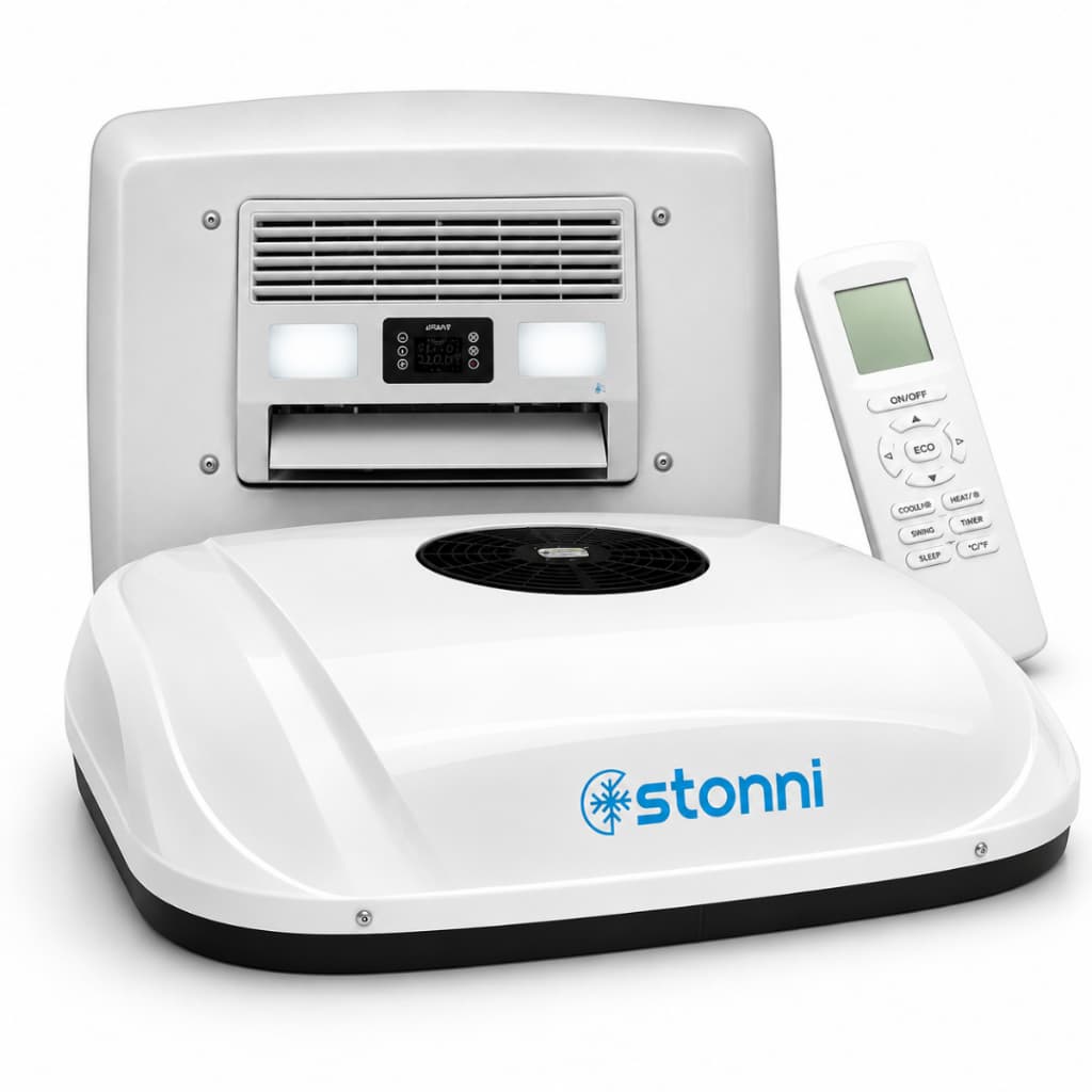 Ar Condicionado Caminhão 24V Stonni Dual Inverter 8800 BTUs Elétrico Completo