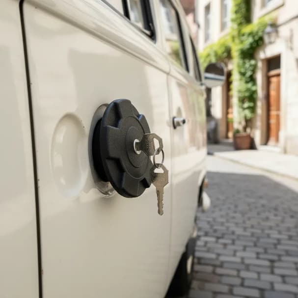 Tampa De Combustível Com Chave Diesel Kombi De 1957 a 2013 Saveiro de 1984 a 1997