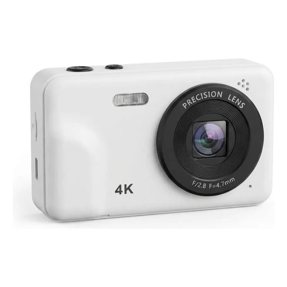 Câmera Digital Infantil Maxtop 4k Foto E Vídeo Fofa Branca