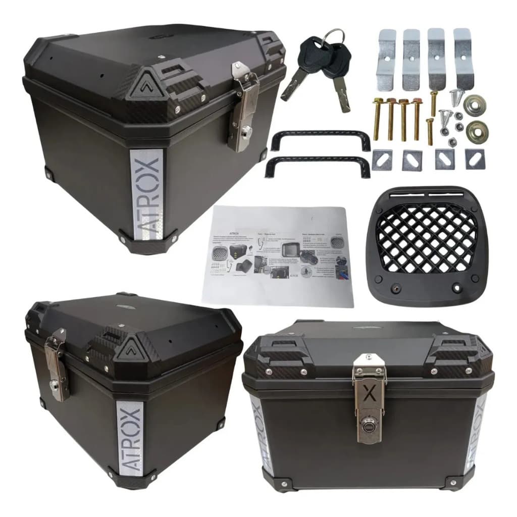Bau Bauleto 38 Litros Motos Universal Motos Honda Yamaha Fan Titan Twister Xre Lander Fazer Crosser