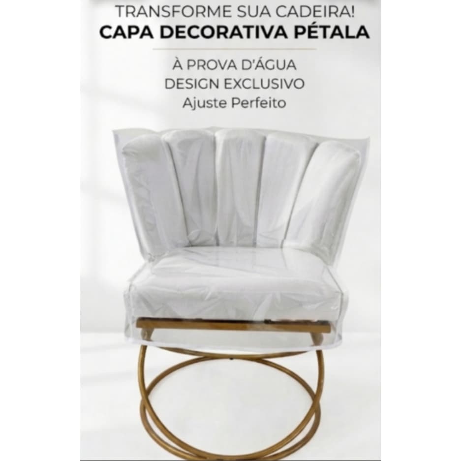 capa protetora impermeavel para cadeira 5 petalas luxo facil limpeza