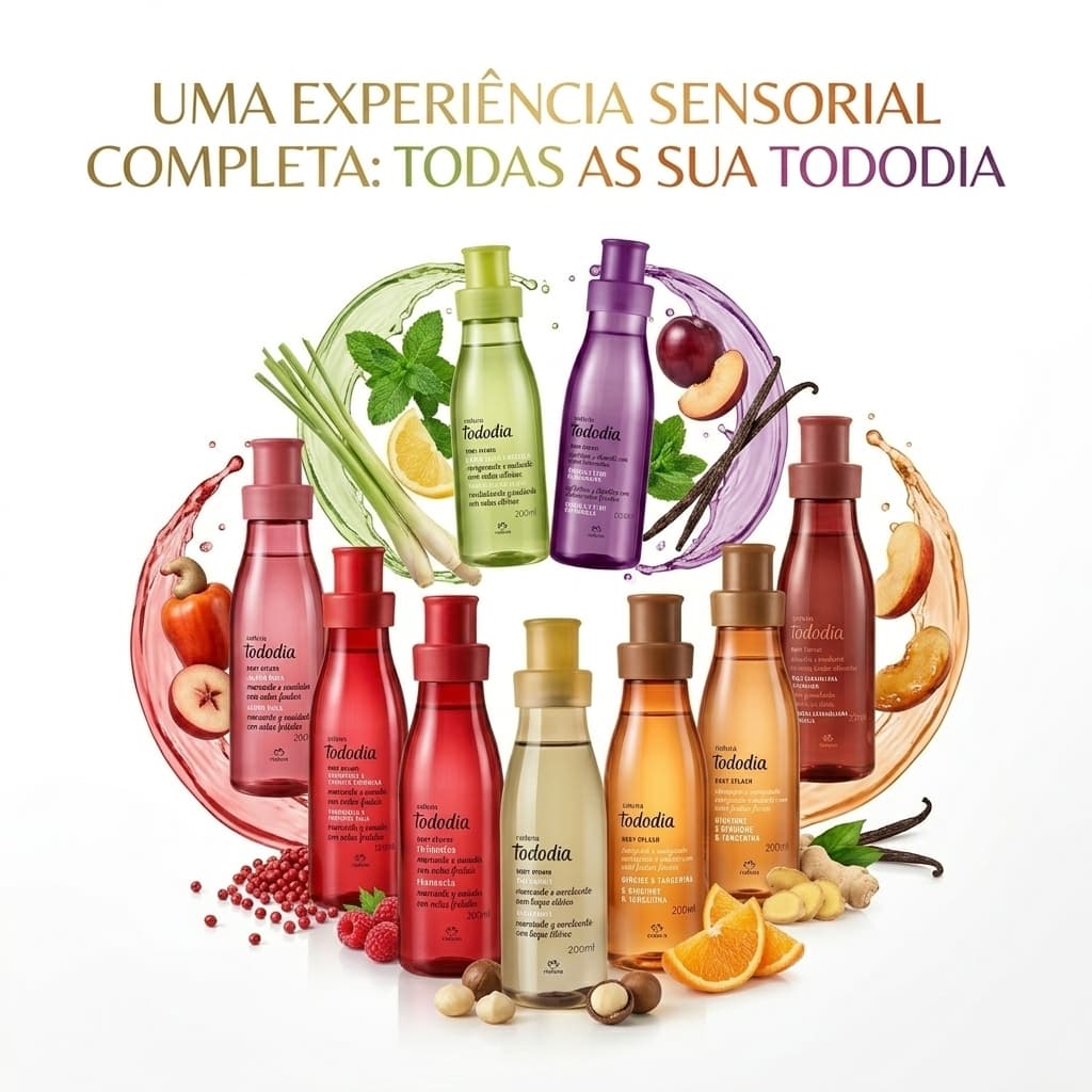 Body Splash Natura Tododia 200ml Original Feminino Perfumação Leve