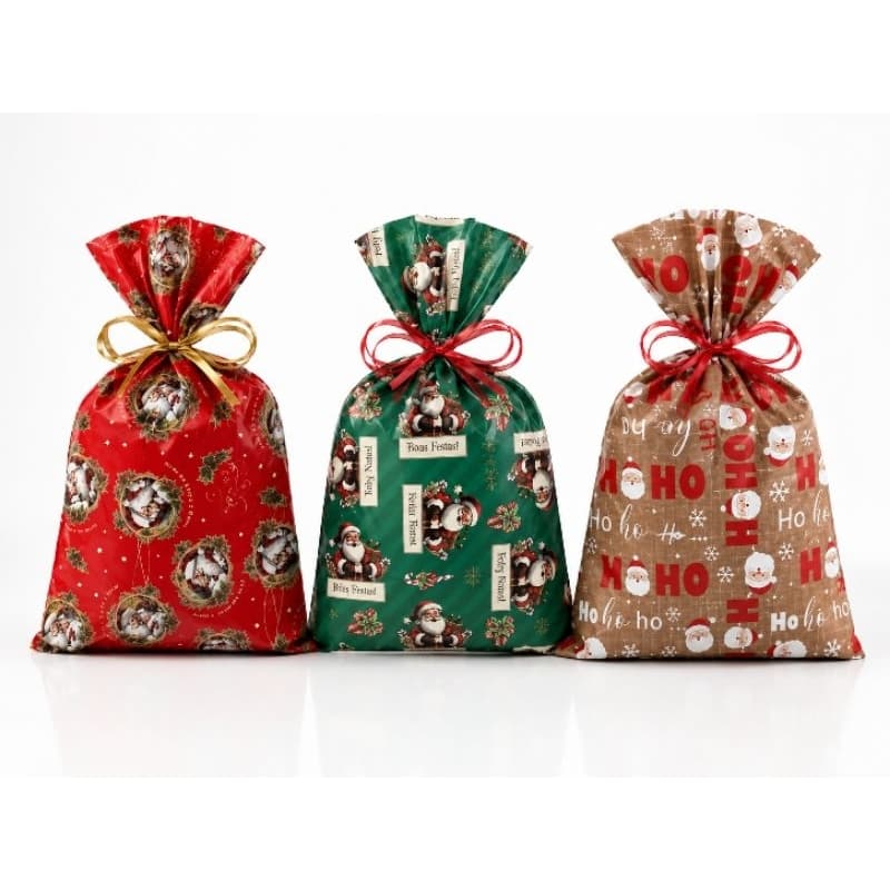50 saco de presente metalizados 15x22 ao 30x45