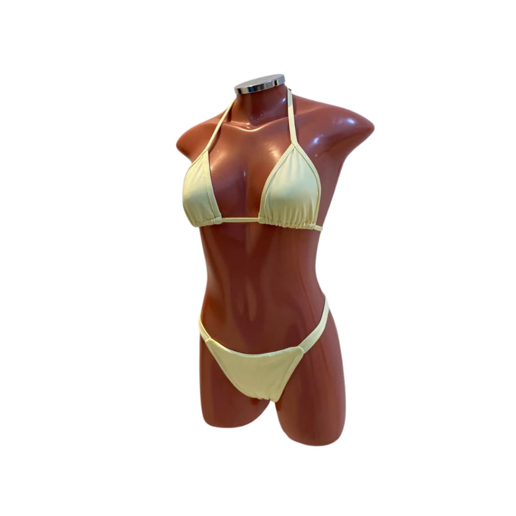 Biquini feminino cintura alta praia e piscina