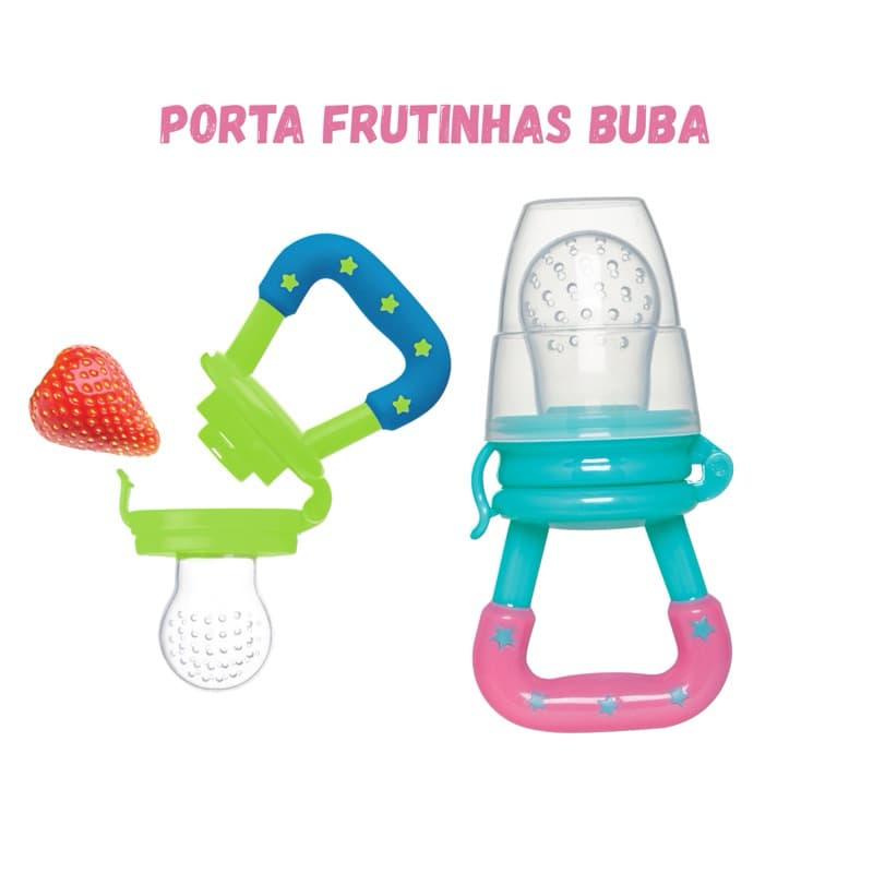 porta frutinha fruta infantil Buba sugador em silicone introdução alimentar