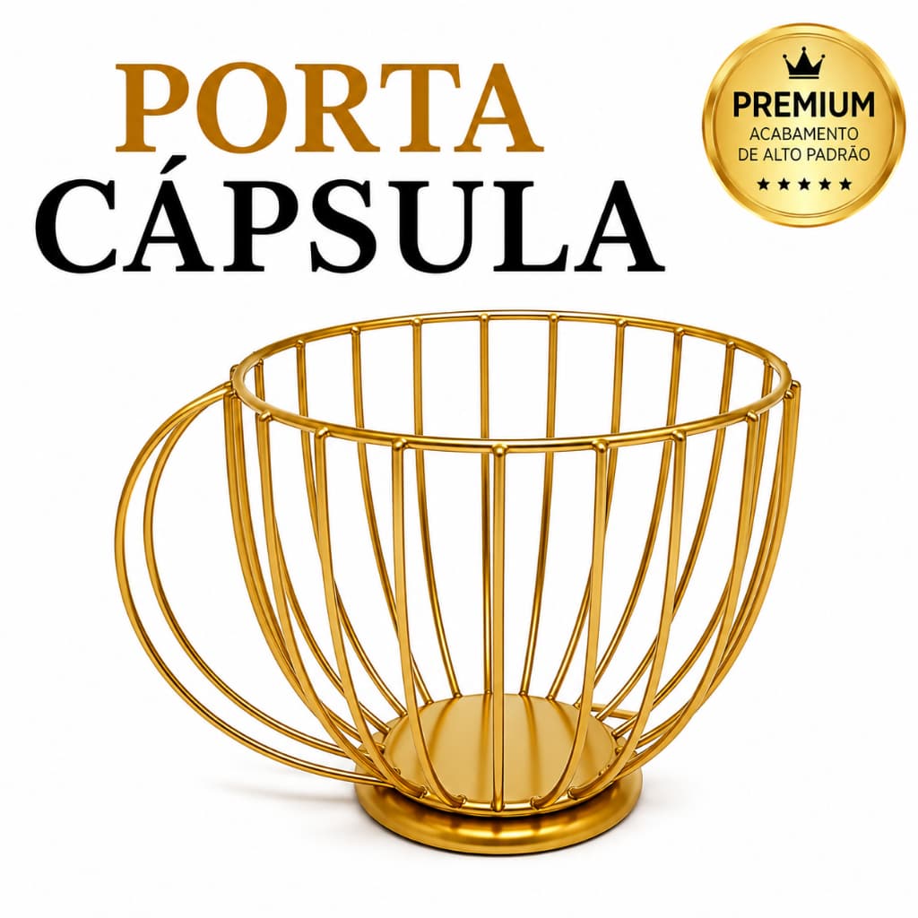 Porta Cápsulas de Café em Ferro | Organizador para Cápsulas | Suporte Decorativo para Cozinha Gourmet