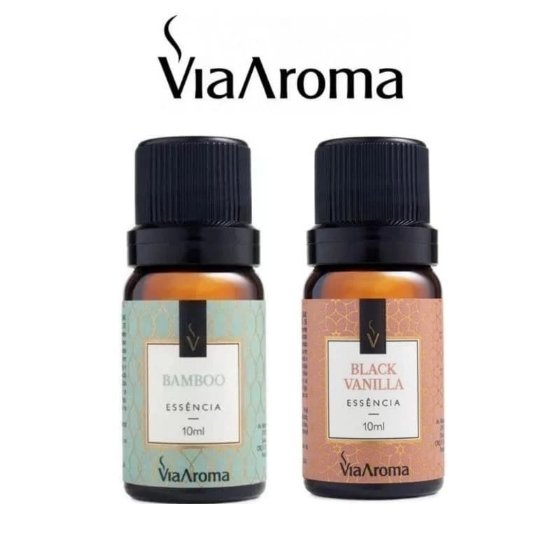 Kit 2 Essencias Via Aroma De Aromatizador de Ambiente Aromaterapia 10ml - A Escolher