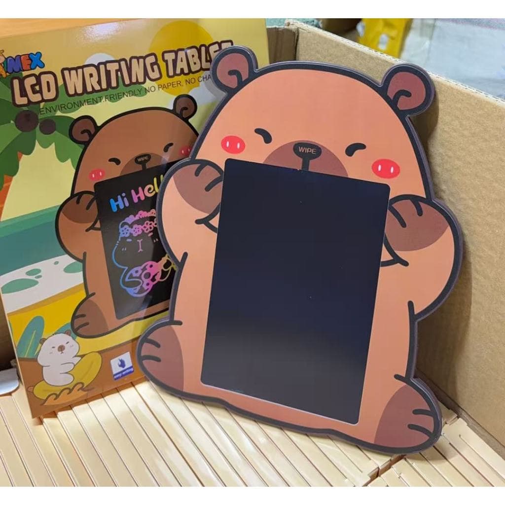 Tablet Infantil LCD Lousa Mágica para Desenhar e Escrever com Caneta Apagável Ursinho