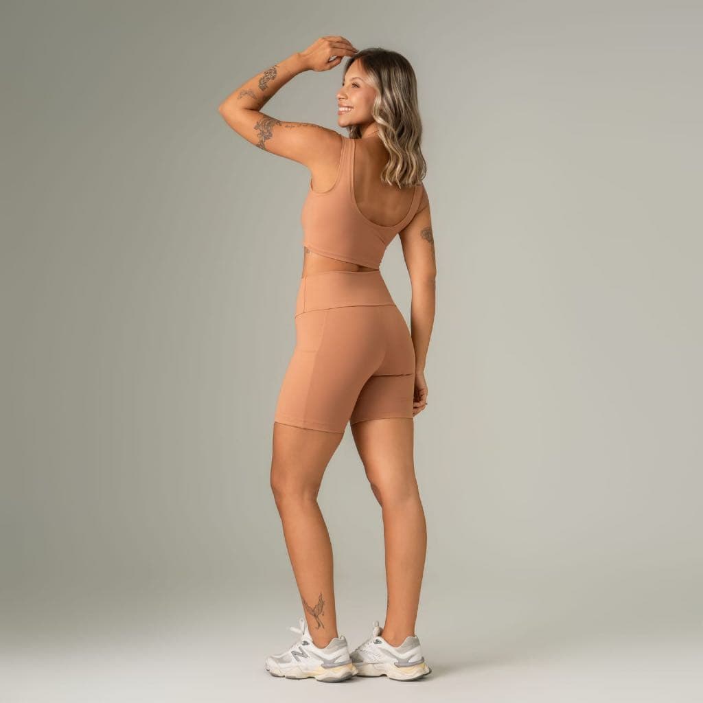 Conjunto Fitness Feminino – Top + Bermuda Ciclista torres fitwaer