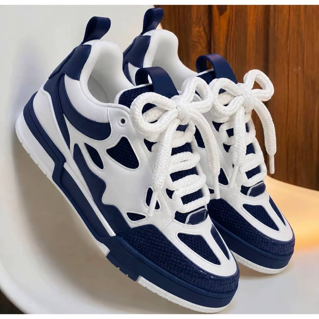 Tenis masculino e feminino casual lançamento cadarço duplo