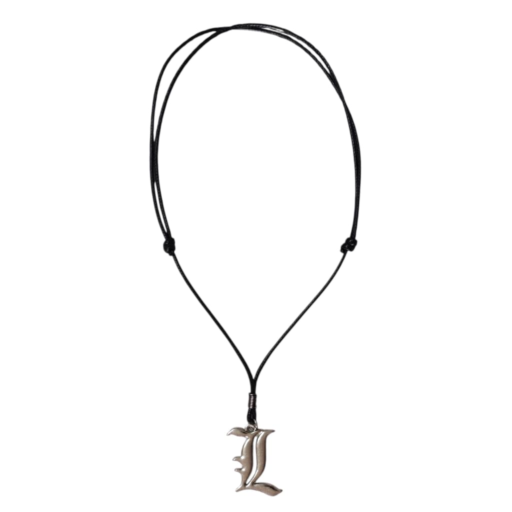 Colar Cordão Ajustável Estilo Geek Pingente Anime Death Note L
