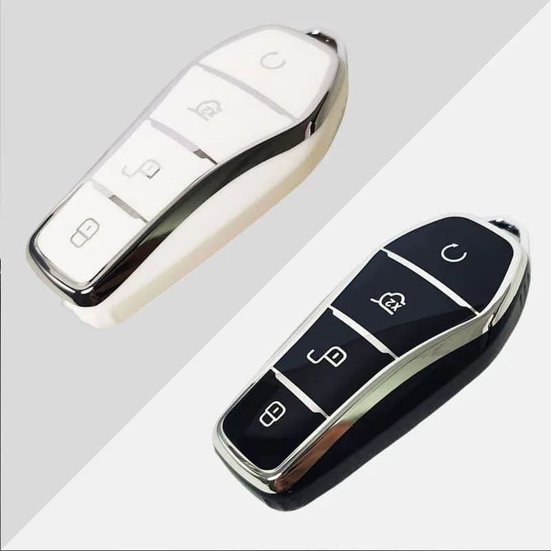 Capa Chave BYD Atto 3 em TPU Macio Com 4 Botões