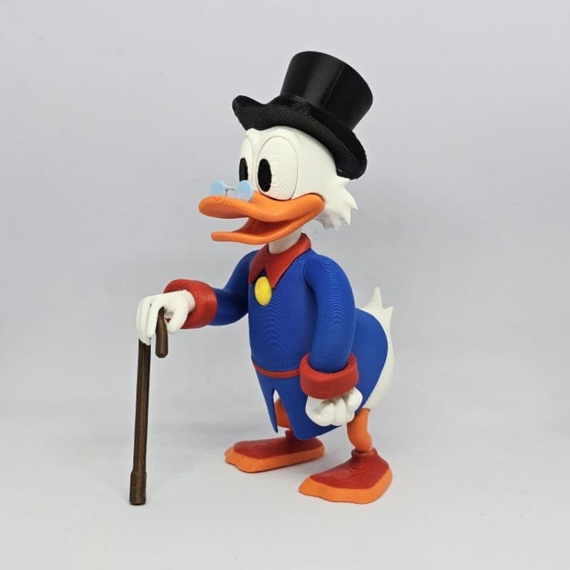Boneco Tio Patinhas Colorido - 12cm - Decoração Divertida e Clássica!