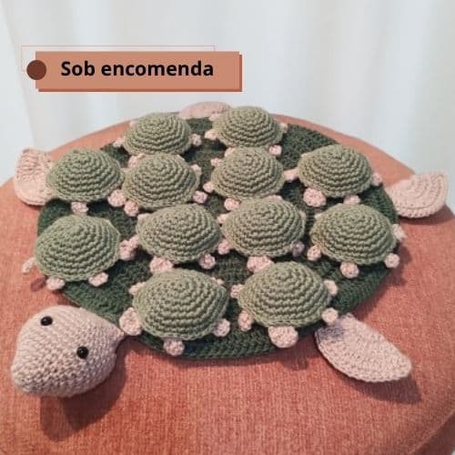 Jogo da Memória em Crochê | Mamãe Tartaruga e Filhotes | Amigurumi Educativo Artesanal | Naninha