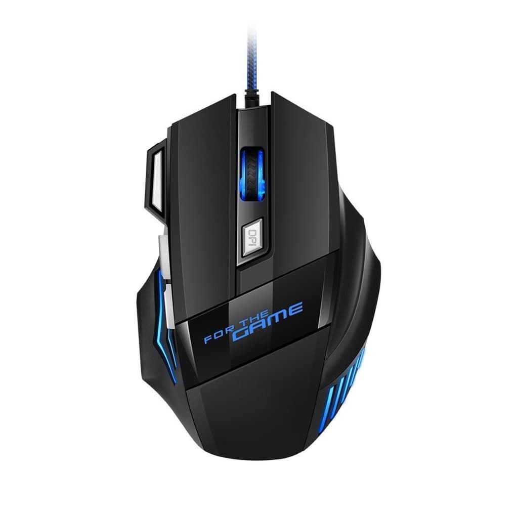Mouse Gamer EXBOM MS-G260 Com Fio 7 Botões 3200 DPI LED 7 Cores Cabo Nylon 1,4m Ergonômico