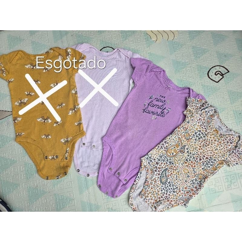 > Desapego bodys Carters 12 meses menina Veste mais!