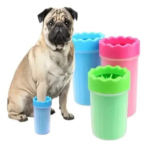 Limpa Patinhas para Cachorro Azul – Higiene Fácil e Prática – Material Macio