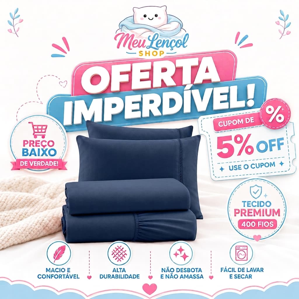 Kit Jogos de Lençol Micropercal 400 Fios Extra Suave 2 e 3 Peças para Cama: Solteiro, Casal Padrão, Casal Queen e King .