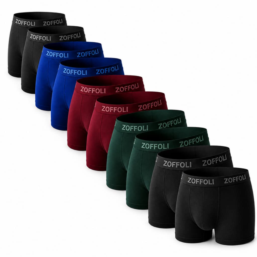 Kit 10 Cuecas Masculina Boxer Box Zoffoli Tecido Premium Qualidade Conforto Atacado
