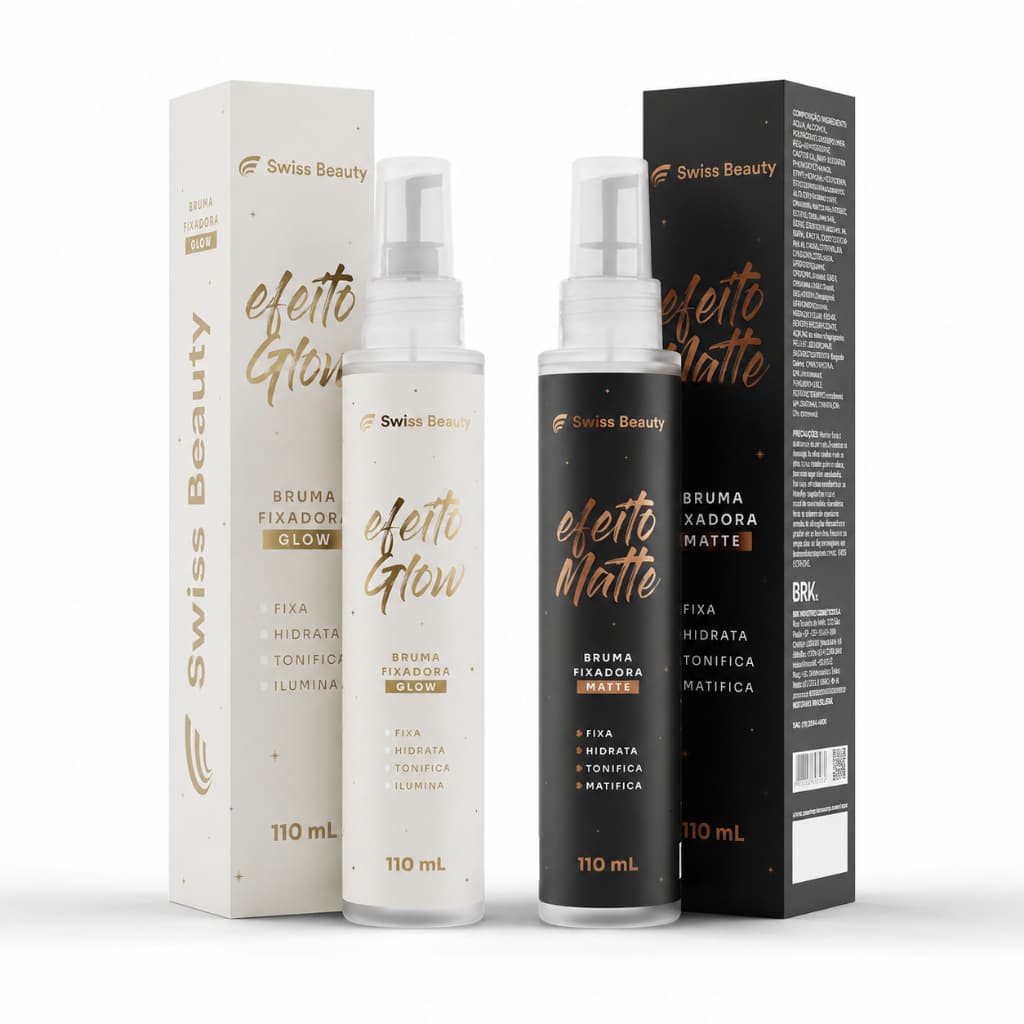 Bruma Fixadora de Maquiagem 110ml SWISS BEAUTY | Matte e Glow, Fixador de Maquiagem