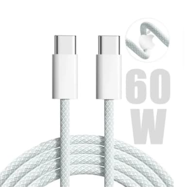 Cabo iPhone 15 16 17 Tipo C 60w Turbo 2 Metros  A12 A20 A50 A73 S20 S23