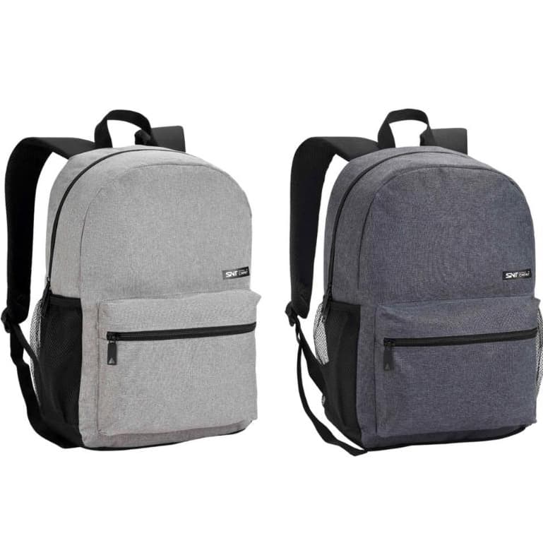 Mochila Masculina 17'' Polegadas Nas Cores Cinza e Chumbo Seanite