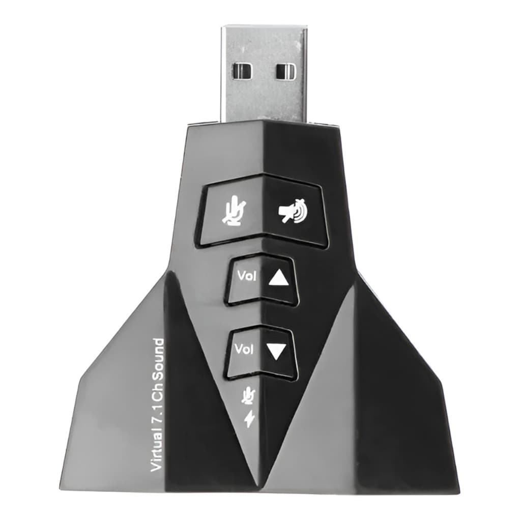 Adaptador USB Placa de Áudio Microfone Fone Informática