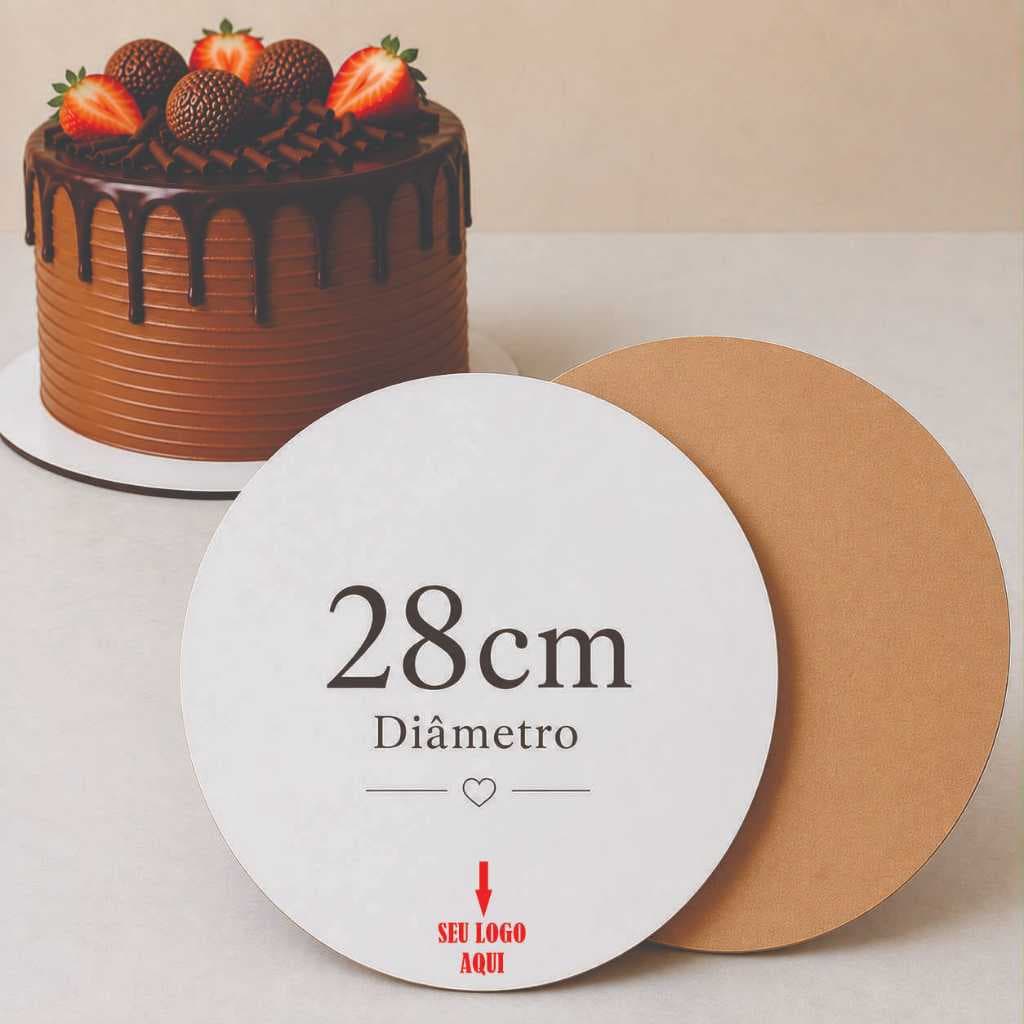 Kits Cake Board 28cm COM LOGO Tabuleiro Bolo Em Mdf 3mm 10/20/30 unidades Personalizado