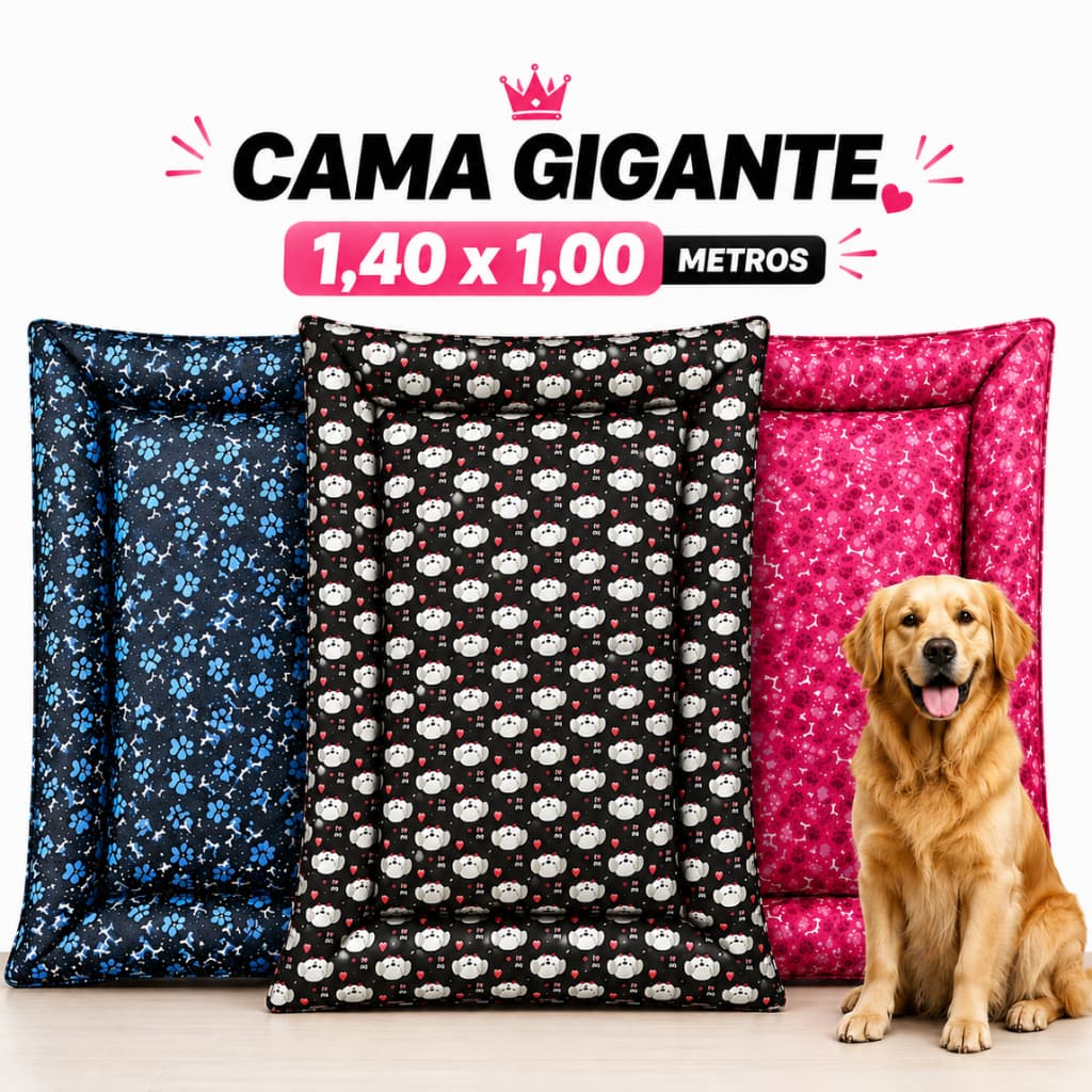 Cama Para Cachorro Grande 1,4M X 1,0M Cama Pet Cama Gigante Caminha Para Cães