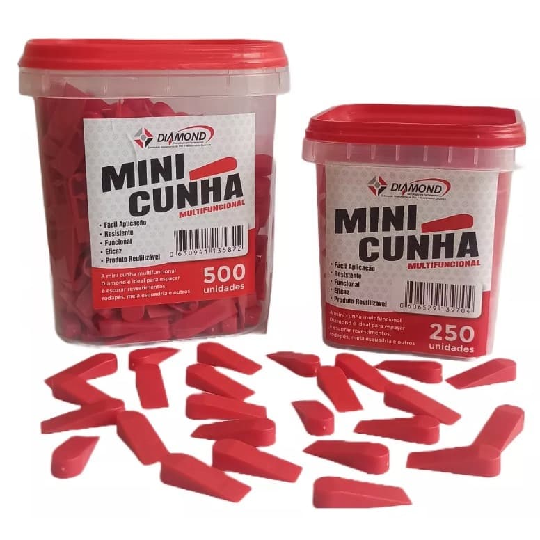 mini cunha diamond reutilizavel pote vermelho profissional original azuliegista pedreiro dundun blocos espacamentos