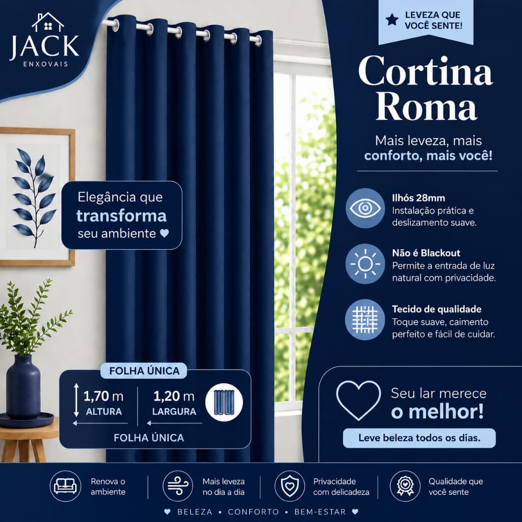 CORTINA ROMA FOLHA ÚNICA 1,70X1,20 LARGURA,PARA QUARTO SALA ESCRITÓRIOE JANELAS EM GERAL,PROMOÇÃO ENVIO RÁPIDO
