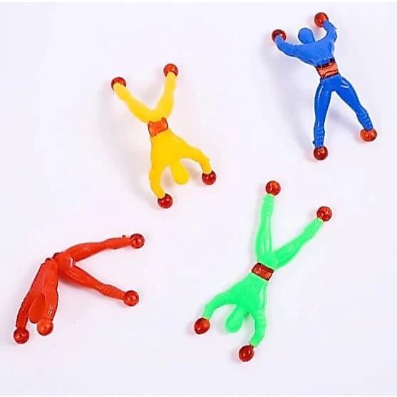 Kit com 5/10/20 Bonecos Gruda e Desce na Parede Ninja Color – Diversão Instantânea! Brinquedo Infantil