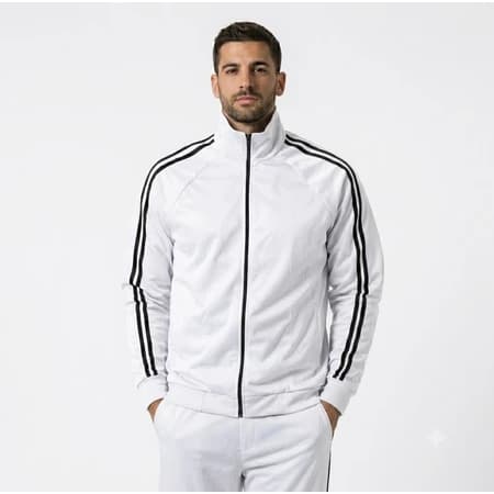 Jaqueta Masculina Gola Alta com Faixas Dryfit Moda Outono/Inverno 2K26