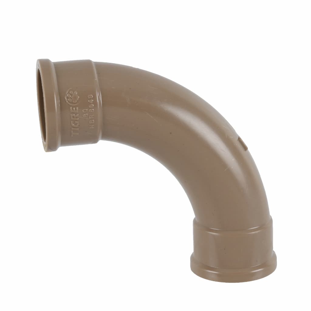 Curva 90° PVC Marrom Soldável 50mm (1 1/2") - Tigre
