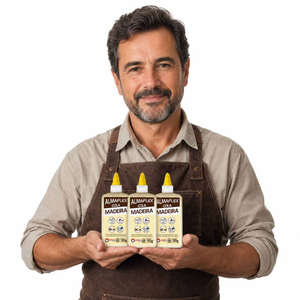 Cola Branca 90g Madeira Forte Não Descola Pva Pague 2 Leve 3