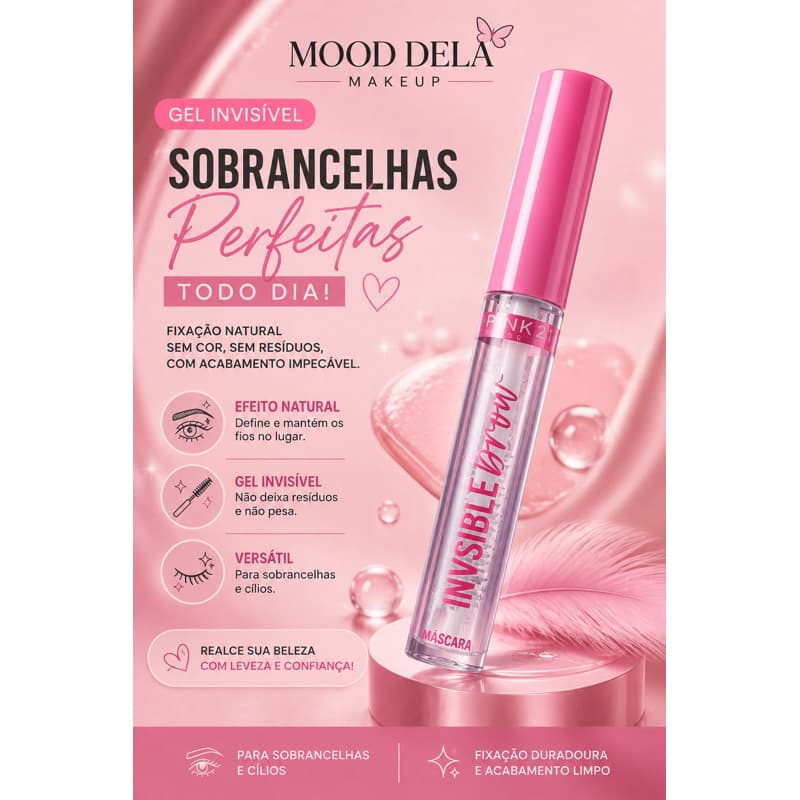 Máscara de Cílios Invisible Pink 21