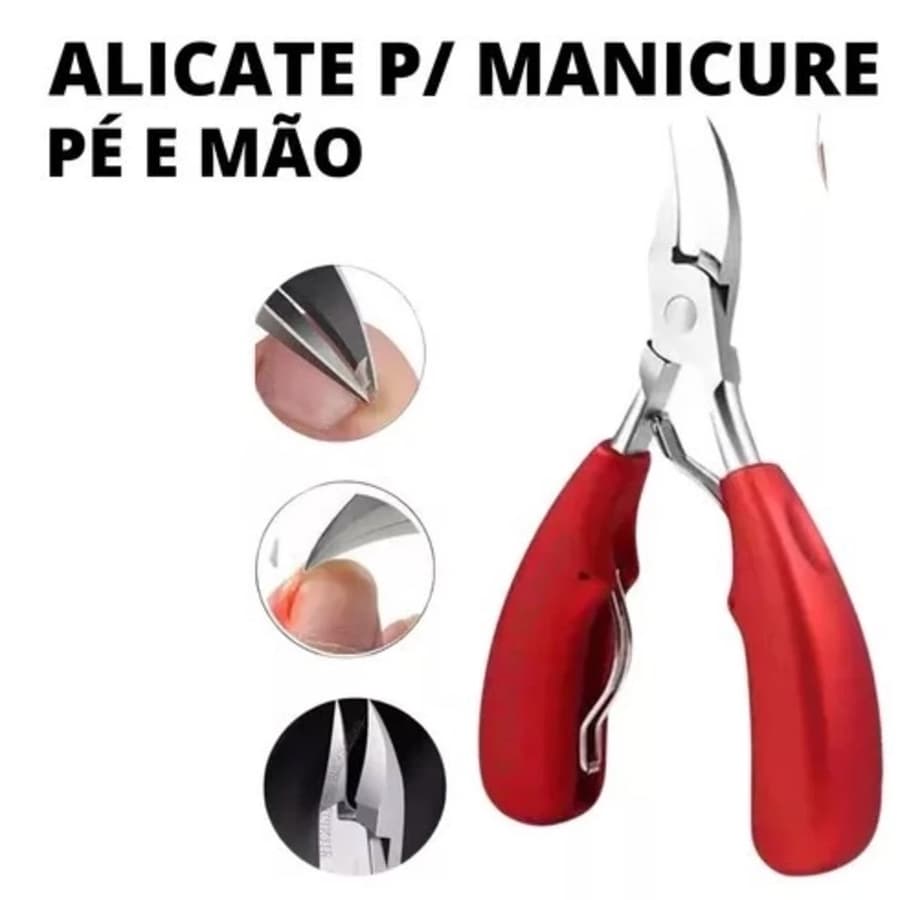 Grande Alicate cortador de unha Manicure Pedicure Desencravador Unha Grossa Encravada