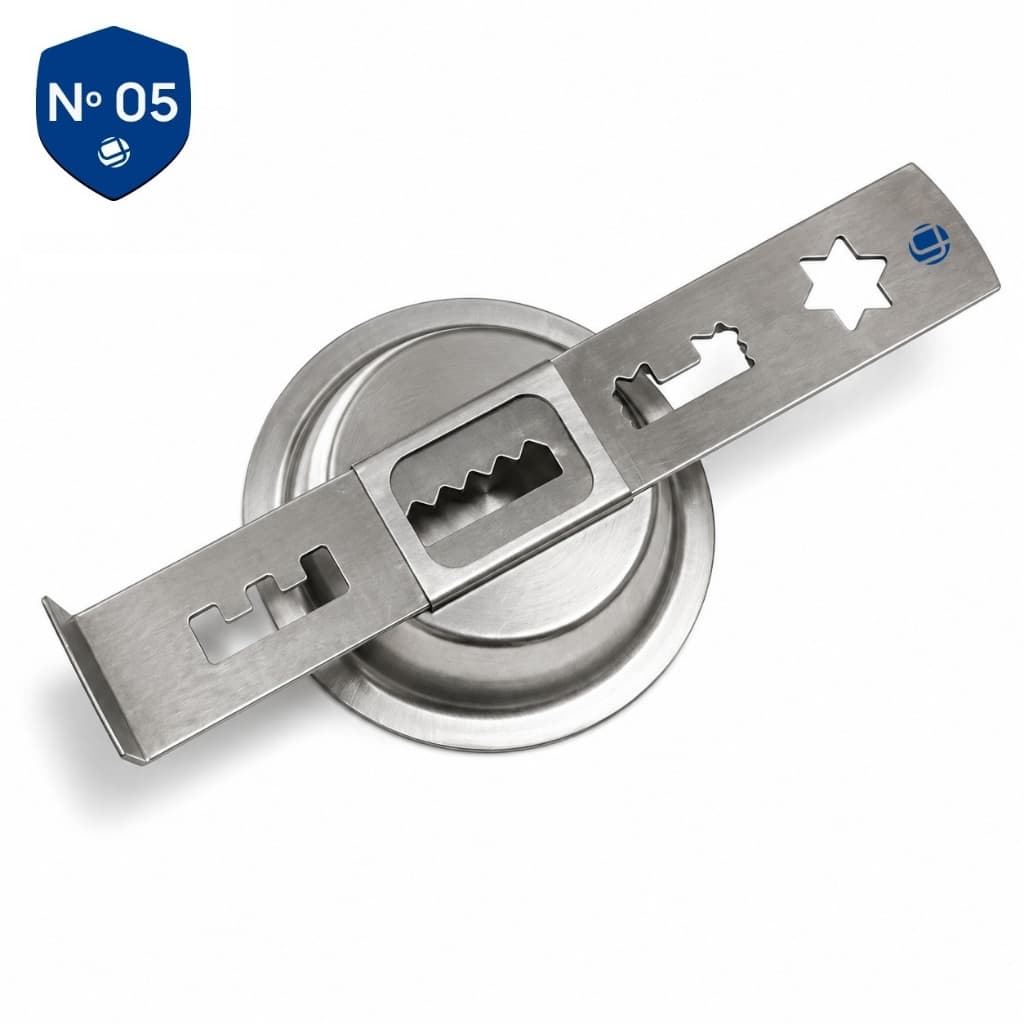 Modelador de biscoito bolacha Nº 5 para moedores de carne elétrico e manual flandres