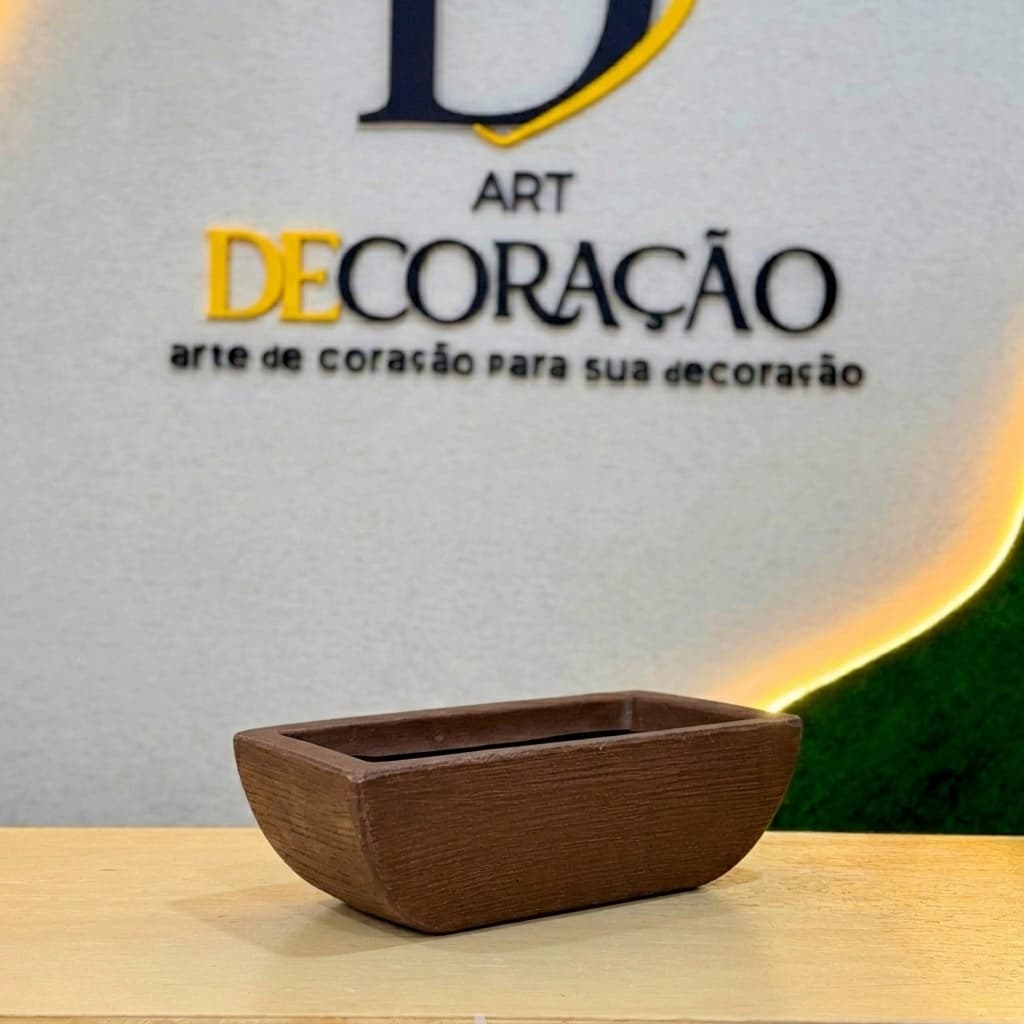 Vaso Decorativo Polietileno para Plantas Bonsai Jardineira Mesa