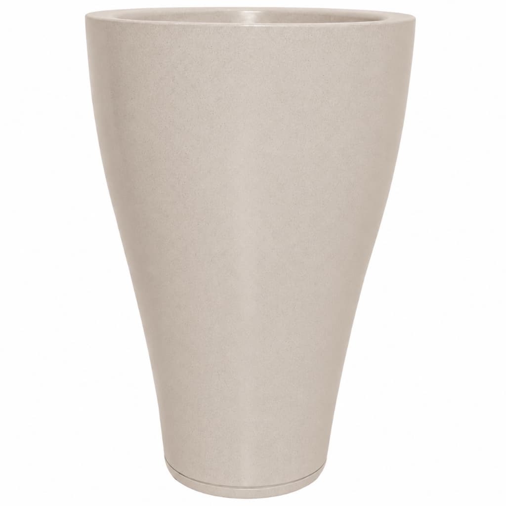 Vasos Para Plantas Xangai Cônico Tamanho P com Prato Coletor - Vaso Decorativo em Polietileno