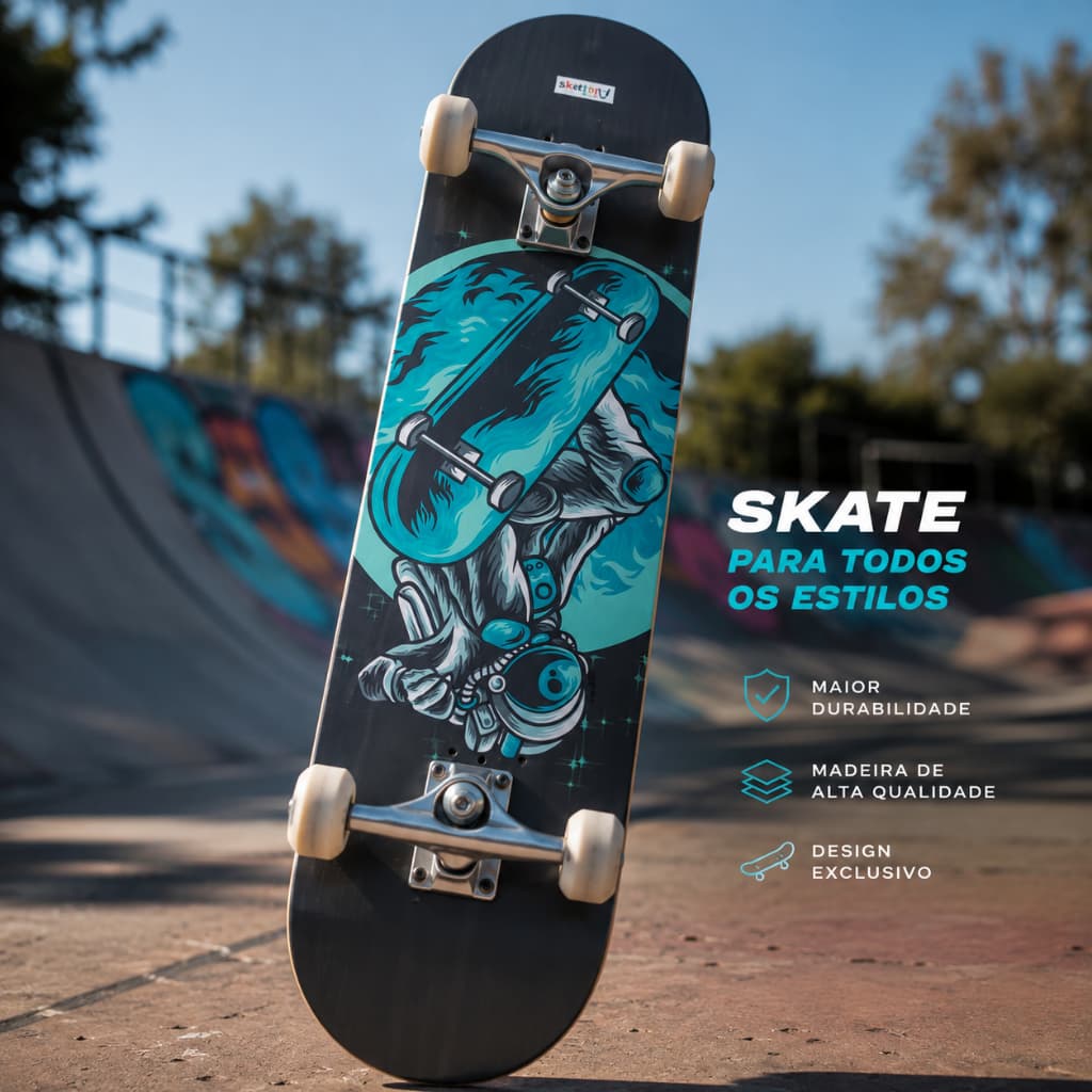 Skate Completo Profissional Montado Maple Street