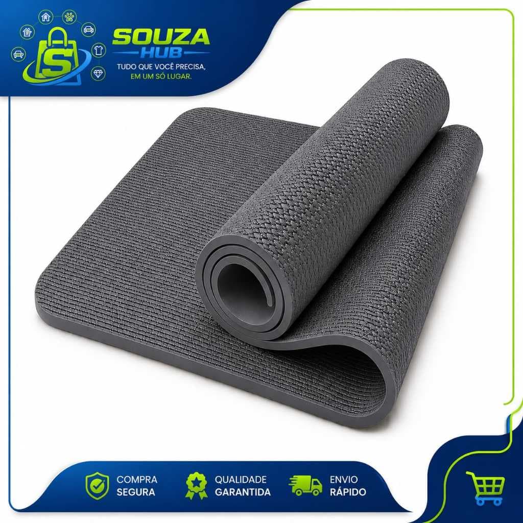 Tapete de Yoga Profissional Antiderrapante para Treinos (cin