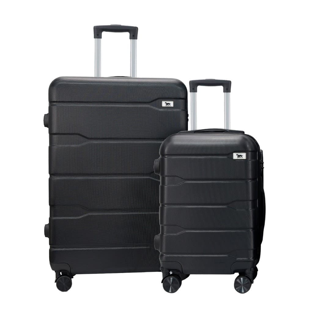 Kit 2 Malas de Viagem Jogo Conjunto Bordo e Despacho 18 e 24 Polegadas 10kg e 23kg ABS Cadeado Senha Padrão ANAC M1-M6