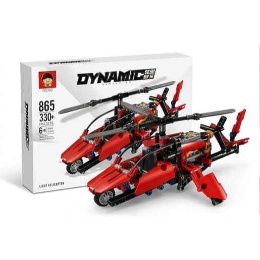 Carrinho Blocos De Montar Kit Com 330 Peças Helicoptero Colecionaveis Brinquedo Infantil