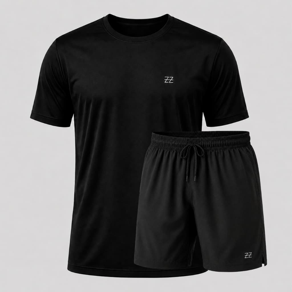 Kit Bermuda + Camiseta masculina dry fit academia treino praia corrida Luzzoo