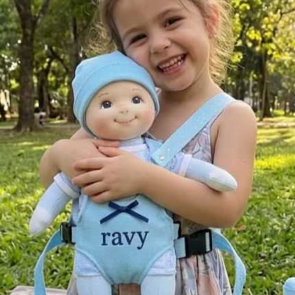 Canguru Para Bonecas  Bebê Reborn, Bebê alive  Personalizado com nome