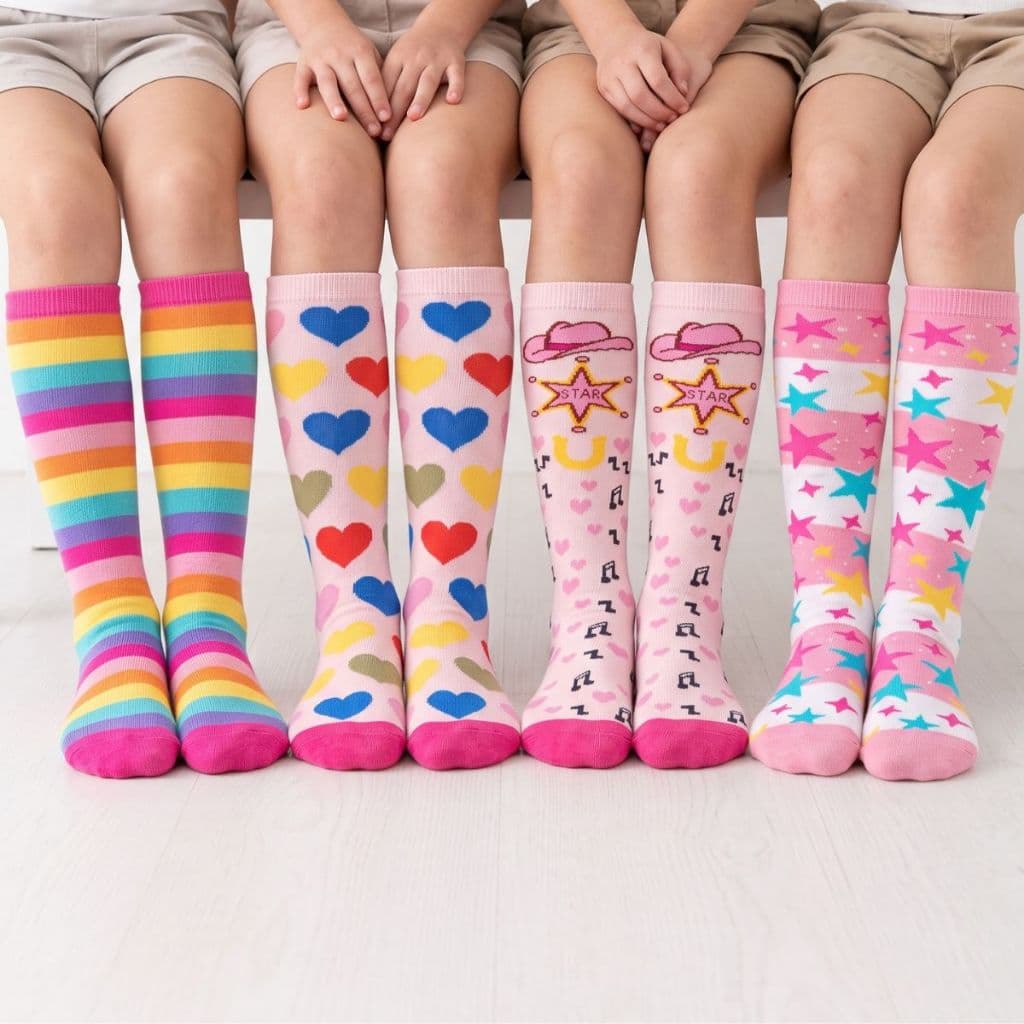 Combo 4 Meia Infantil Menina Galochita Meia Infantil Para Galocha Colorida