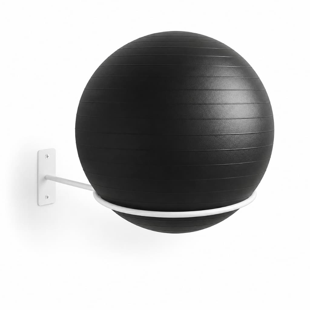 Suporte Bola Pilates Ou Suiça + Parafuso e Buchas Reforçado